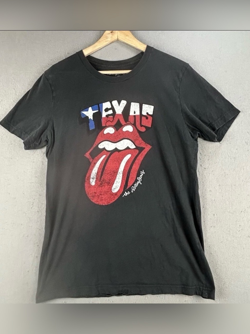 The Rolling Stones Texas Tongue Graphic Tee - Black
